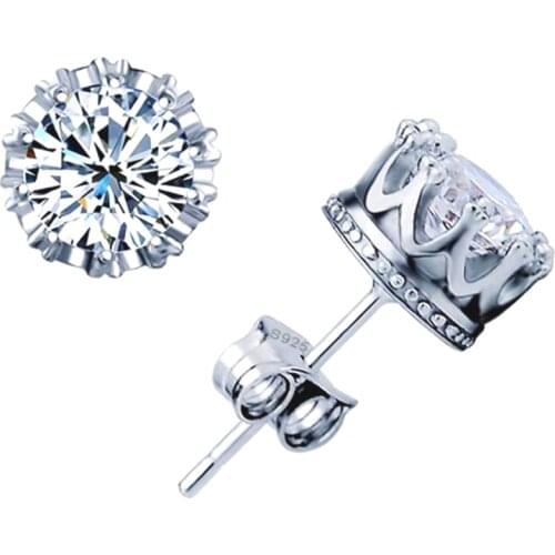 2021 Round Real Brinco Earings Free Shipping Love Diy Crystal from Swarovskis Woman Charm Earrings Jewelry Consignment Solid