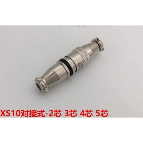 Aviation Plug Socket XS10-2 Core 3 Core 4 Core 5 Core Butt Type Push-pull Plug Self-locking Small Connector