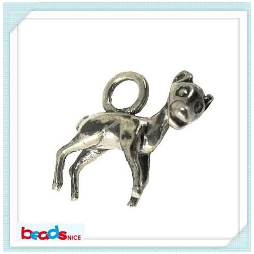 Beadsnice ID25467 wholesale pendants sterling silver dog shape vintage pendants for necklace making
