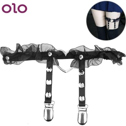 OLO 1 Pieces Black Lace Stockings Garter Belt For the Stockings Adult Games Adult Products Sex Toys for Women Erotic