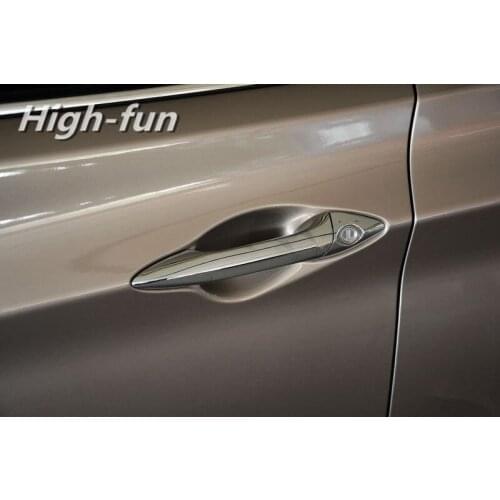 CHROME CAR DOOR HANDLE COVER TRIM MOLDING For Hyundai Elantra 2012 2013 2014 Free Drop Shipping