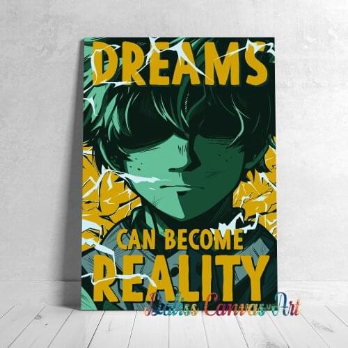 Canvas Anime deku My Hero Academia Pictures Home Manga Decoration Paintings Poster HD Prints Wall Art Modular Living Room Framed