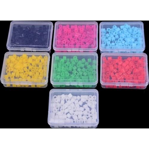 100PCS/box Multi-Color Circle Silicone Dental Instrument Color Code Rings Autoclavable Disinfection Orthodontic
