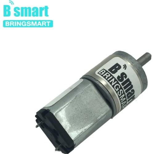 Bringsmart JGA16-030 Mini DC Gear Motor Low Noise Gearbox 6v Electric Motor Robot High Torque Low 12v Speed Reducer Motor 6v