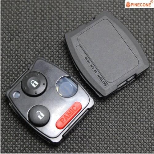 PINECONE for HONDA ACCORD CIVIC CR-V ODYSSEY PILOT Car Key Case 2+1 Panic Button Replace Remote Car Key Pad Type A 1 PC