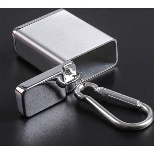 Portable Aluminum Alloy Ashtray Fly Ash Prevention Travel Pocket Ashtray Cigarette Accessories Smoke Case Mountaineering Buckle