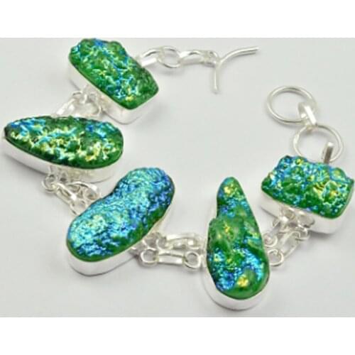 Titanium Druzy Bracelet , 20 cm, B2342