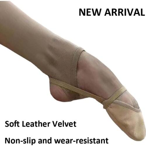 New Art Gymnastics Toe Shoes Dance Belly Training Body Shoes Half Foot Shoes Import Thicken Soft Velvet Wear Resistant Toe Shoes