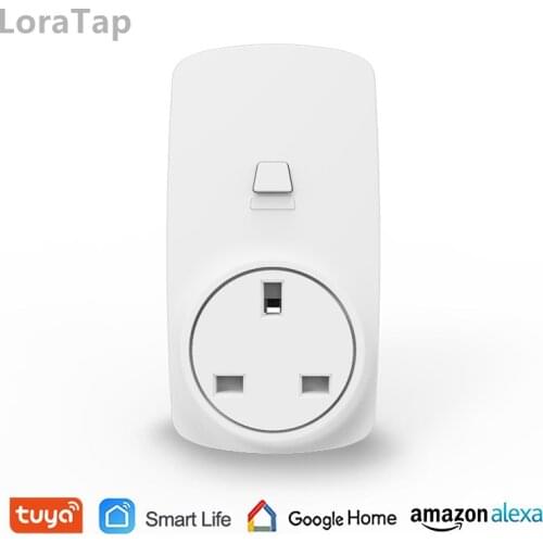 Wifi Smart Socket UK Type Plug Outlet 16A Voice Control with Google Home Alexa Echo App Timer and Remot Control the Devices