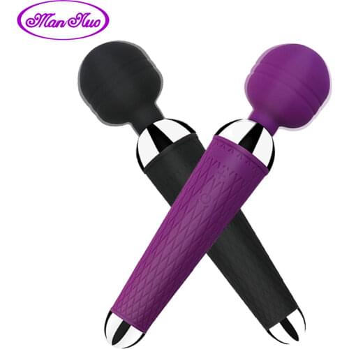 Powerful Clitoris Vibrators USB Recharge Magic Wand AV Vibrator Massager Sexual Wellness Erotic Sex Toys for Women Adult Product