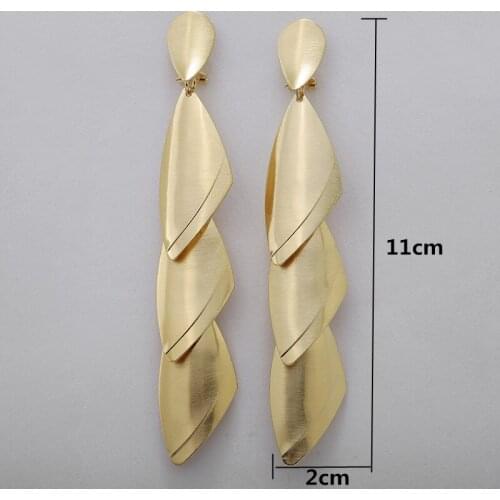 Hanging Round Earrings Long Drop Dangle Earrings For Women Stainless steel Star Earrings Dubai Luxury Jewelry