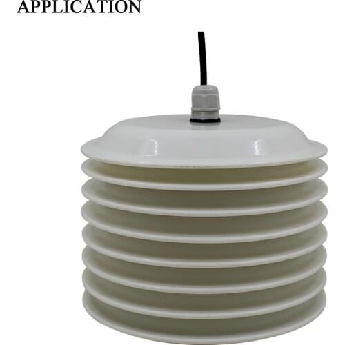 With Waterproof ball ID44mm ID 61MM OD138mm ABS Solar radiation shield ambient weather station projector 4-15 floors