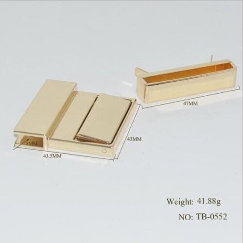 10 PCS/lot) New Bag Handbag DIY Round High Quality Glossy Decorative Plug Lock Metal Accessories