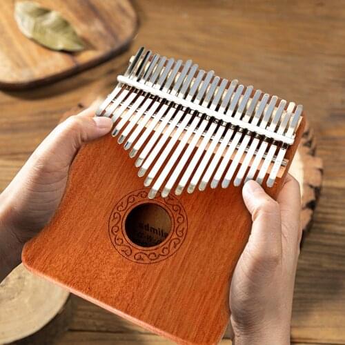 21 Keys Forest Deer Kalimba Percussion Musical Instrument Mahogany Wood Thumb Finger Piano African Sanza Mbira Tuning Hammer