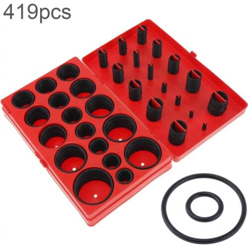 419pcs Rubber Seal O Ring Assortment Plumbing O Ring Universal Metric Kit Rubber Seal Set Assortment Set