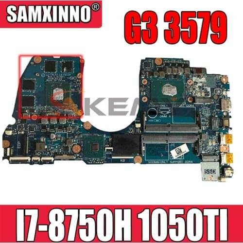 Akemy For Dell G3 3579 Laptop Motherboard I7-8750H CPU 1050TI CAL53 LA-F611P CN-0M5H57 0M5H57 M5H57 100% Working