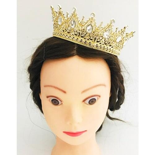 Crystal Vintage Royal Queen King Tiaras and Crowns Men/Women Pageant Prom Diadem Hair Ornaments Wedding Hair Jewelry Accessories