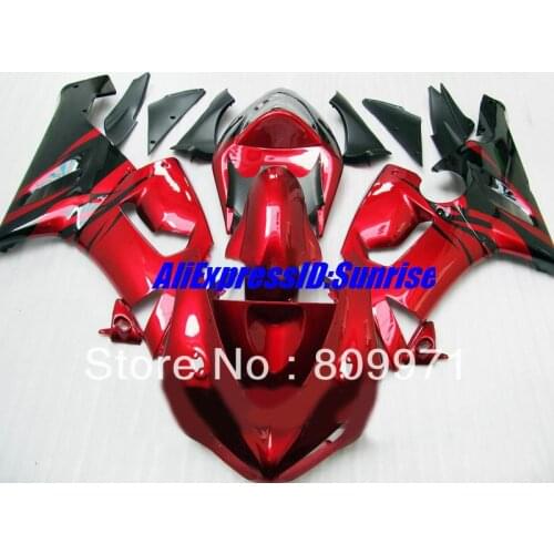 K194 ABS Plastic red black Fairing kit for KAWASAKI Ninja ZX6R 636 2005 2006 ZX 6R 05 06 ZX-6R Motorcycle Fairings set+7gifts