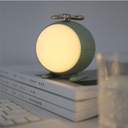 Creative helicopter night light usb charging cartoon mini home led desk lamp cute personality airplane night light