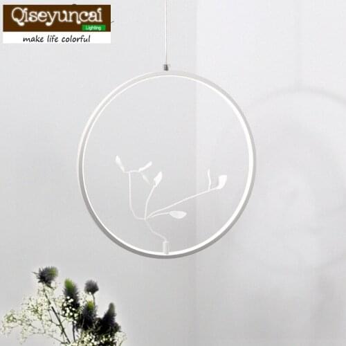 Qiseyuncai 2018 new Nordic creative restaurant chandelier modern minimalist personality art living room study bedroom led lamps