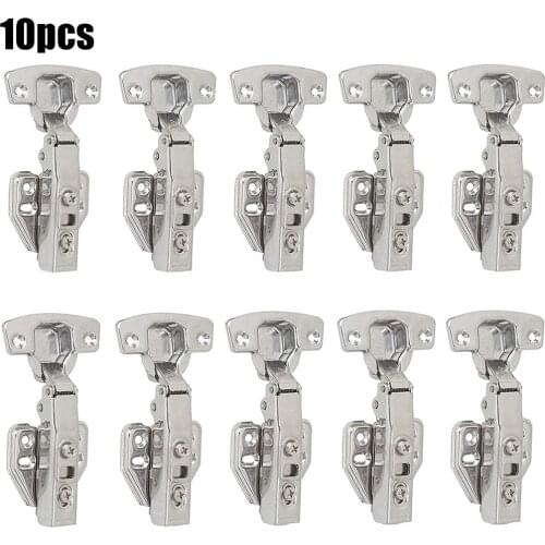 10pc Soft Close 35mm Kitchen Cabinet Cupboard Standard Door Hinges Cabinet Door Hinges Damper Buffer Soft Close Kitchen Tools