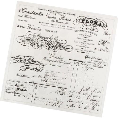 Clear Stamp English Decoration Stampers for Album Decorating Scrapbooking