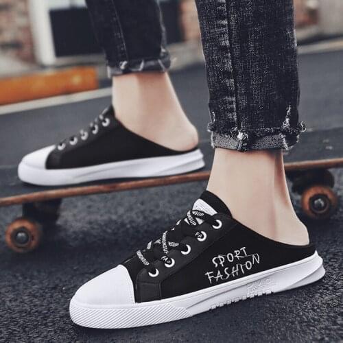 QWEDF 2019 Fashion summer shoes men casual air mesh shoes lightweight breathable slip-on flats chaussure homme X6-66