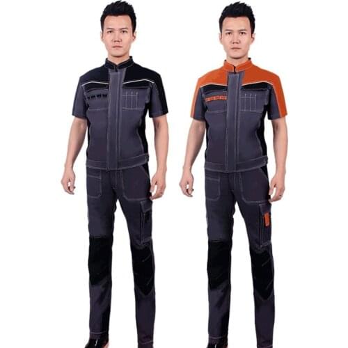 Work clothing men coverall work car workshop multi pockets air condition electricity installation mechanical repairmen uniforms