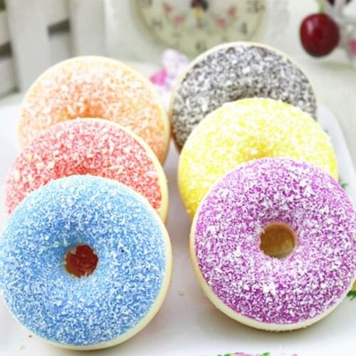 Realistic Artificial Donuts Fake Cake Dessert Model Photography Props Home Decoration BM88