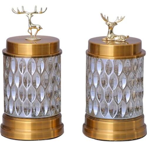 Sugar jar living room decoration simple deer utensils tea table modern household fruit jar