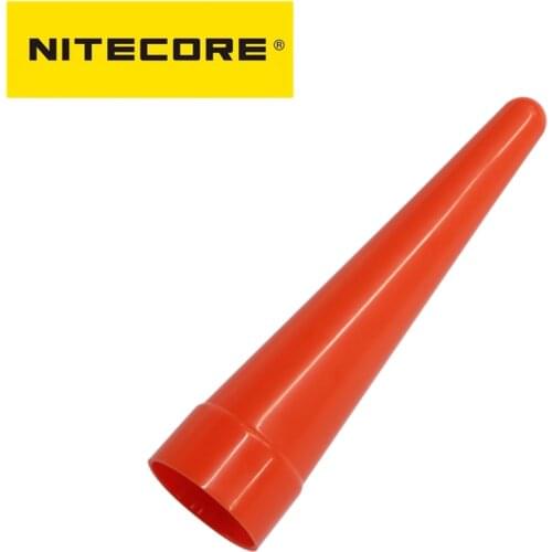 Nitecore NTW34 Led Flashlight Diffuser Traffic Wand Red Tip Cone For MT26 MT25 EC25 Lanterna With Head Of 34mm