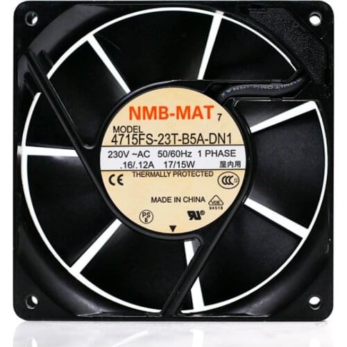 Original For NMB 4715FS-23T-B5A-DN1 230V 0.16A / 0.12A AC cabinet fan 12038 cooling fan metal frame