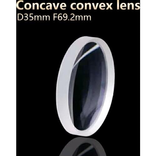 Concave convex lenses Microscope lens Telescope lens Optical research Experiment D35mm F69.2mm Customizable