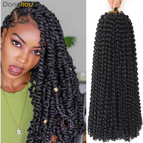 Passion Twist Hair 18inch Passion Twist Braiding Hair Water Wave Hair for Passion Twist Crochet Braids Ombre Blonde Crochet Hair