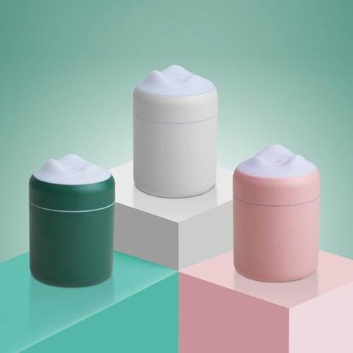 Volcanic Shape Mini Air Humidifier 250ML Aroma Essential Oil Diffuser for Home Car USB Fogger Mist Maker with LED Night Lamp