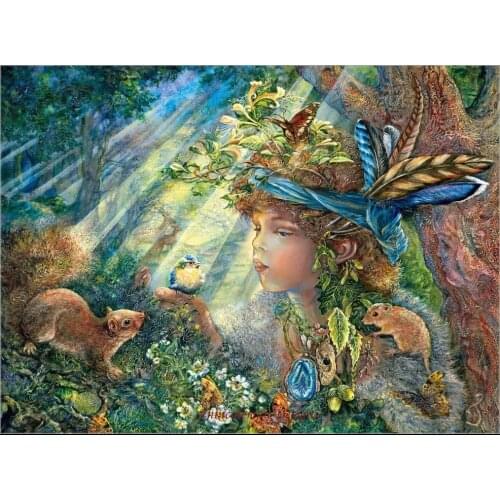 Embroidery Counted Cross Stitch Kits Needlework - Crafts 14 ct DMC DIY Arts Handmade Decor - Forest Boy