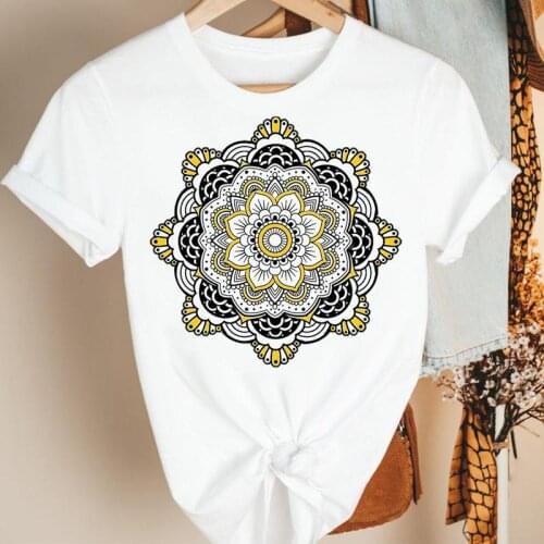 Women Clothes Floral Vintage Flower Short Sleeve Summer Print Fashion Tshirt Female Short Sleeve Tee Top Graphic T-shirt