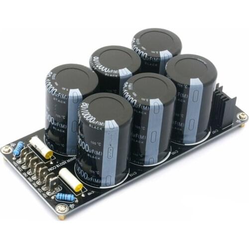 1pcs 6x 10000uF/80V Two Parallel High Quality Power Amplifier Supply Finished Board Assembled Audio