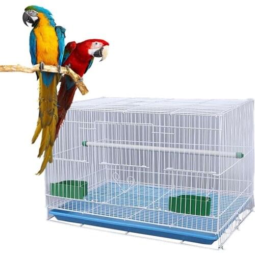 Foldable small large parrot viewing super breeding antirust metal pet bird cage nest decoration