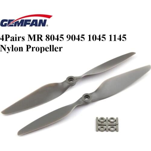4Pairs 8PCS GEMFAN MR 8045 9045 1045 1145 Nylon Propeller Props For RC Multirotor DJI Quadcopter Airplane Propeller