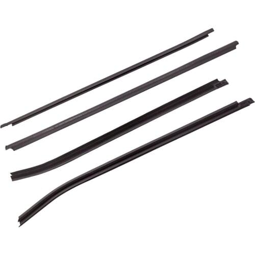 4pcs Door Window Moulding Weatherstrip Seals for HILUX SR5 VIGO Double Cab 2005-2015