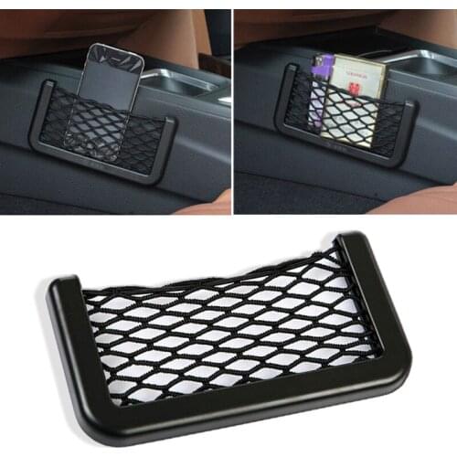 Car Organizer Storage Bag Net Pocket Phone Holder for renault scenic 2 vw passat b7 fiat 500x mitsubishi outlander 3 Vesta lada
