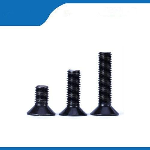 Free shipping 50pcs Countersunk head inner hexagon Bolt Screw M3*12 Flat cup Screws Bolts DIN7991 Hexagon Socket Cap Screw Bolt