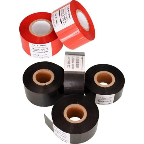 Black Width 35mm length 120M ink ribbon roll for packing plastic bags
