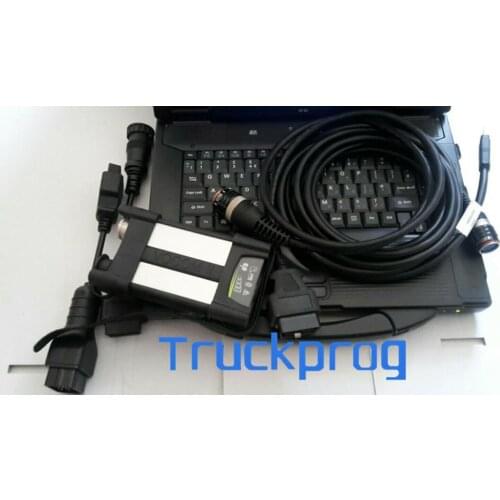 For VOLVO VOCOM II 88894000 VOCOM 2 PTT 2.7 UD MACK Truck loader Excavator Diagnostic Tool+Thoughbook CF53/31 Diagnostic laptop