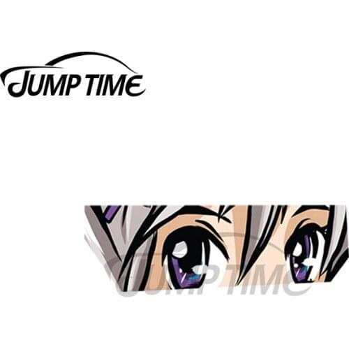 JumpTime 13 x 2.6cm For Warning Anime Manga Girl Scratch-Proof Motorcycle Car Stickers Personality Cartoon Decal Vinyl Car Wrap