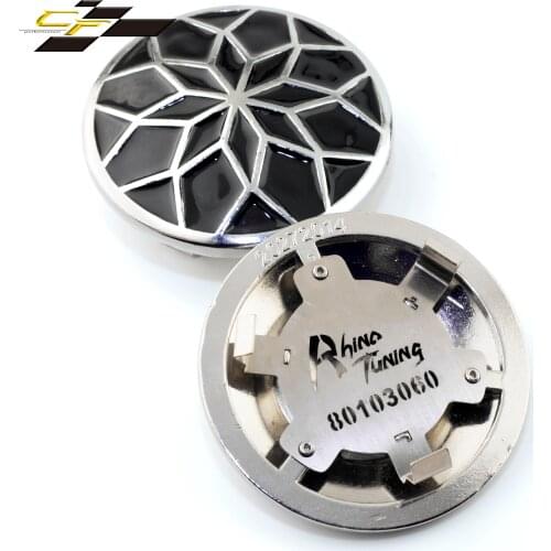 Wheel Cover 4 Pcs Of 65mm 49mm Various Size Metal Clip Zinc Alloy For Car Modification Auto Parts Black Universal