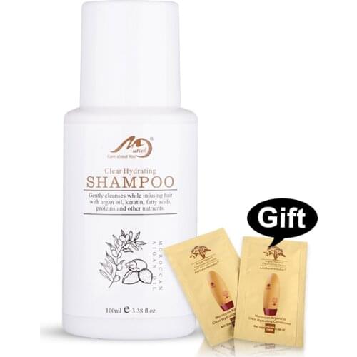 Moroccan Argan Oil Shampoo Profissional Muriel Hydrating and Natural Shampoo Improve Frizz 100ml