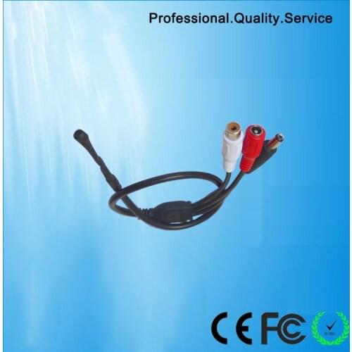 MIni concealed with interface sound monitor CCTV Audio Microphone Mic Cable Adapter For Security Camera DVRs ( CS-6X)
