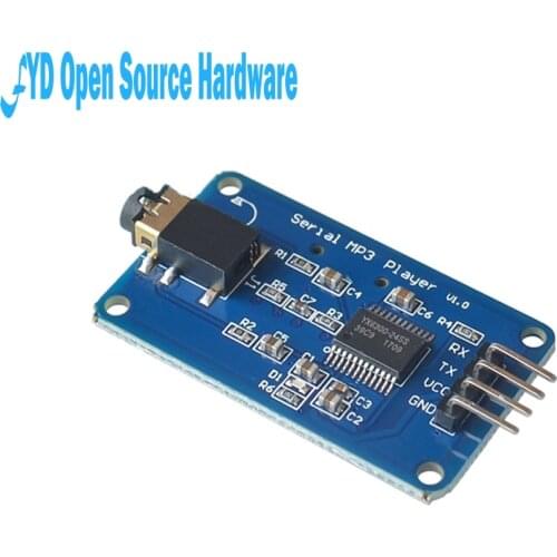 1pcs YX6300 UART Control Serial MP3 Music Player Module AVR/ARM/PIC for arduino
